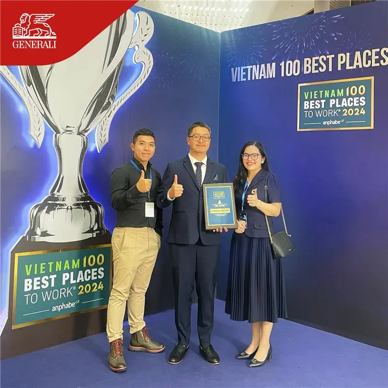 Generali Việt Nam lần thứ tư liên tiếp được vinh danh trong bảng xếp hạng “100 Nơi Làm Việc Tốt Nhất Việt Nam 2024” 